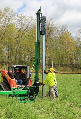 solar pile driver ireland - denis doyle Ltd